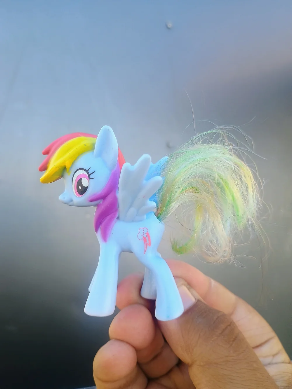 Rainbow Dash. 2010 McDonald’s Kids Meal Toy. My Little Pony. Brushable Tail